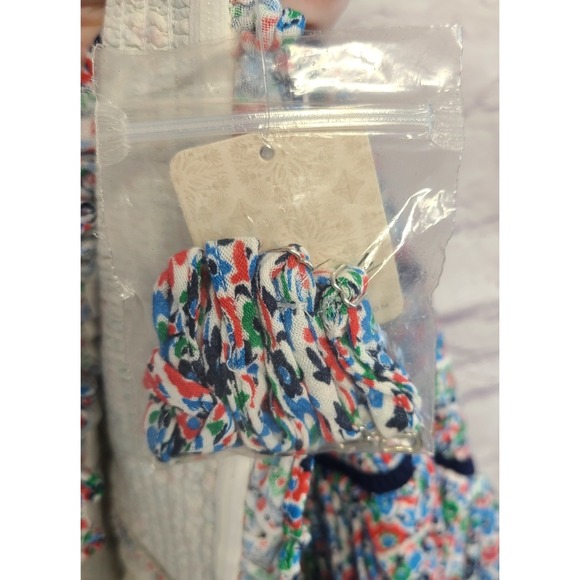 Free People Bali Checked Out Floral Print Romper in Gardenia Combo - Picture 8 of 10